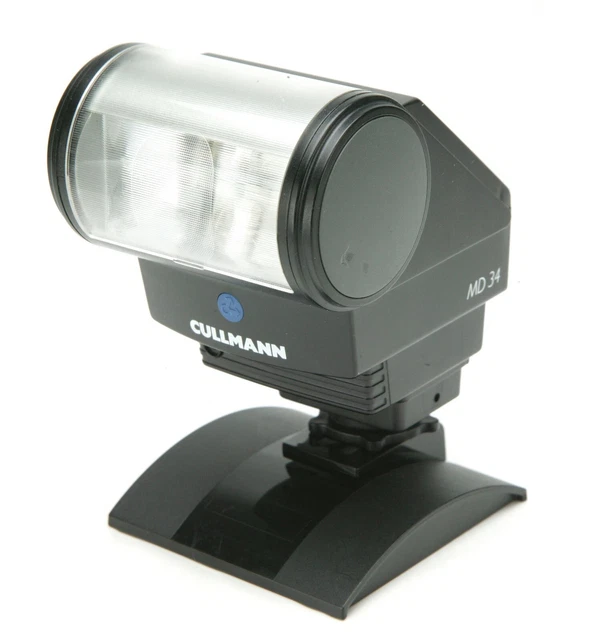 Vintage Cullmann On Camera TTL Flash MD 34 With SCA 300 Adapter. Tested. Germany