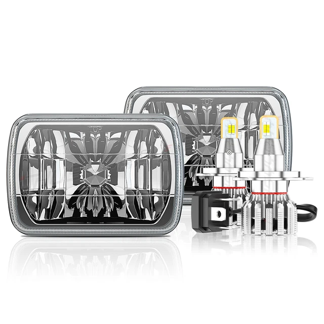 Acheter Phare de projecteur LED 55W 7x6 5x7, faisceau Hi-Lo Halo
