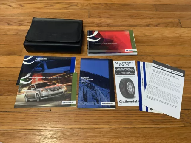 2010 Subaru Legacy/Outback Owners Manual With Case OEM Free Shipping