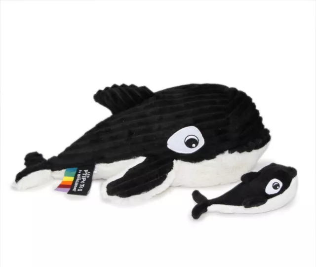 Kuscheltier Orca Wal mit Baby Plüsch Stofftier Plüschtier Schmusetier 35 cm lang