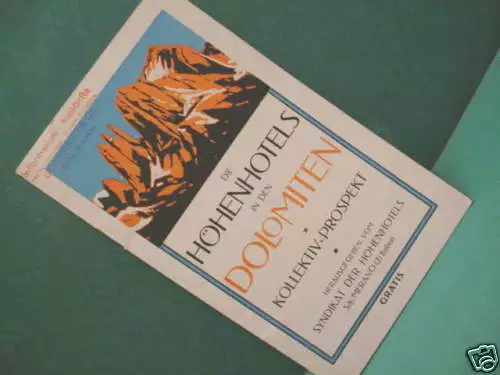 3734 Guide via La Dolomites Um (autour de) 1920 Guide de Voyage