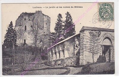 CPA 80600 Lucheux Garden Ruins of / The Castle ca1907