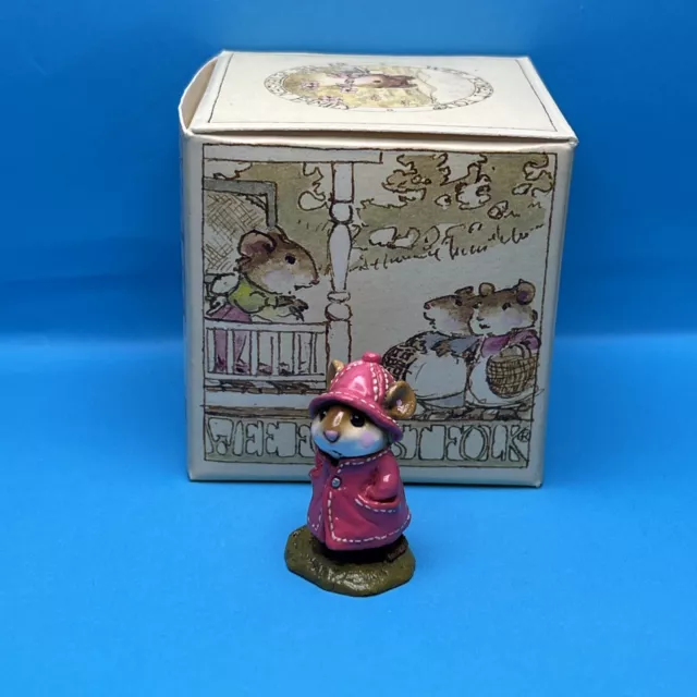 Wee Forest Folk April Showers - M-180 1991 - Pink Raincoat