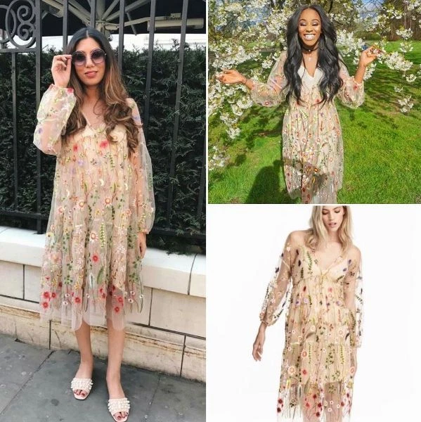 sachin and babi light blue dress RESERVED Vintage 70s Mexican Dress Floral Embroidered Purple Cotton –  Poppy's Vintage Clothing main image 0