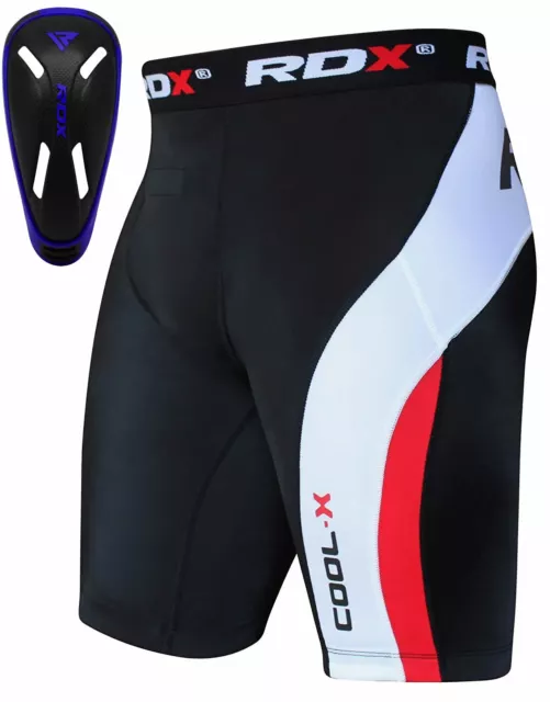 Kompressionsshorts Leistenbecher von RDX, Thermoshorts, Abdo Gear, Leistenschutz