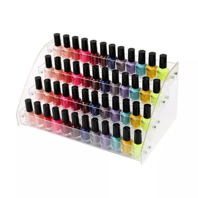 5 Tiers Acrylic Nail Polish Stand Display Rack Makeup Organizer  ZF