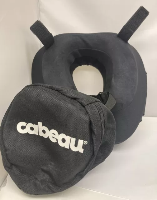 Cabeau Evolution Travel Neck Pillow Memory Foam Black w Travel Case