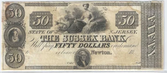 circa 1850 Newton, New Jersey $50 ...... NO RESERVE