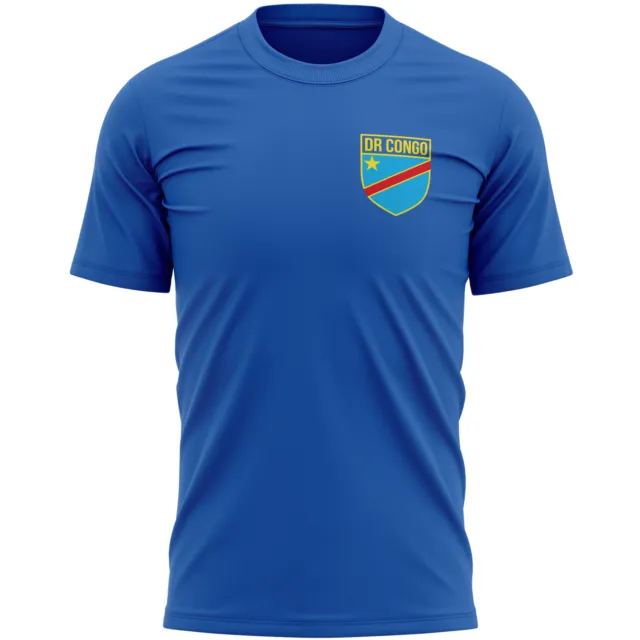 DR Congo Badge Mens T Shirt shirt Football Sports Event Him Soccer Footy Tee ...