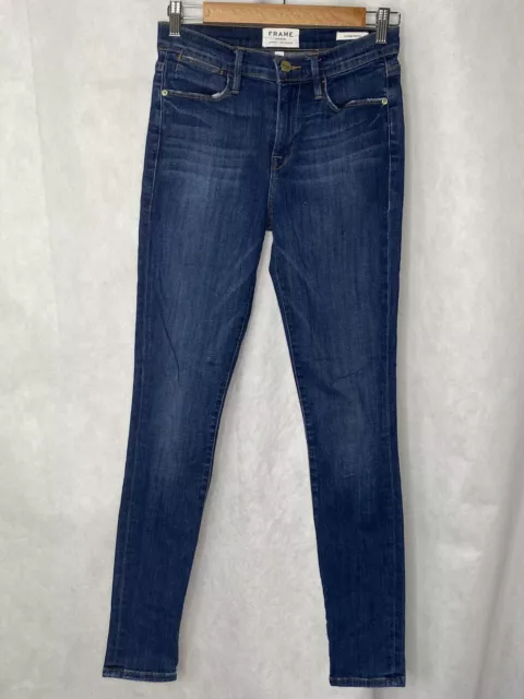 Frame Women’s Jeans Le High Skinny Medium Wash Size 26 Made In USA