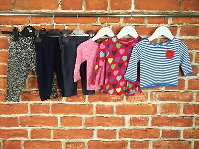 Baby Girls Bundle Age 6-9 Months Next Gap M&S Leggings T-Shirt Sweater Blue 74Cm