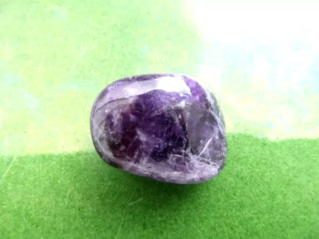 Minerales " Extraordinario Mineral De Amatista Rodada De Brasil  -  7C22 "