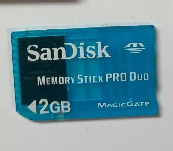 OFFICIAL Sandisk Memory Stick Pro Duo - 2 GB Sony PSP Memory Card MagicGate