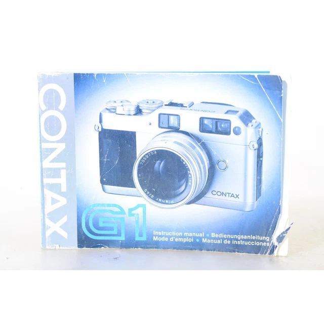 Contax G1 Gebrauchsanweisung / Anleitung / Bedienungsanleitung / DEUTSCH
