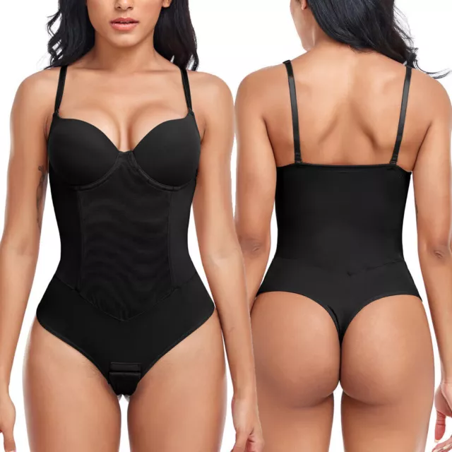 WOMEN'S BODYSUIT BUILT-IN bra Shapewear Tummy Control Full Body Shaper  Underwear £17.79 - PicClick UK