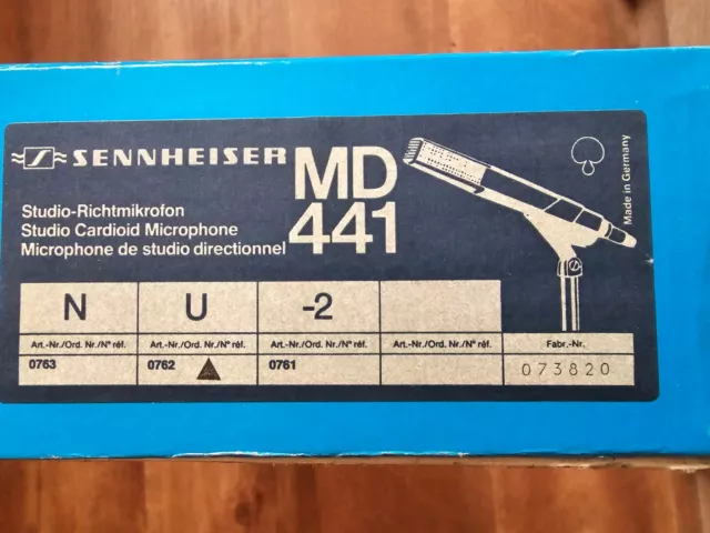 Sennheiser Mikrofon MD 441 U, incl. Etui, Tischständer, 7,5m Kabel