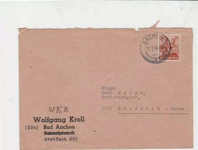 germany 1948 allied occupation stamps cover ref 18700