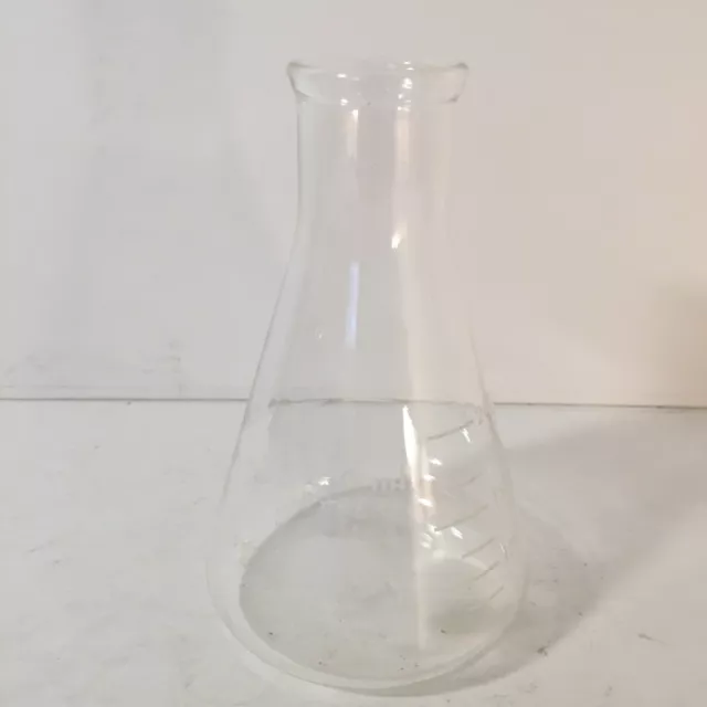 Pyrex Clear Glass 250mL White Measurements No. 4980 Lab Beaker Flask Made in USA