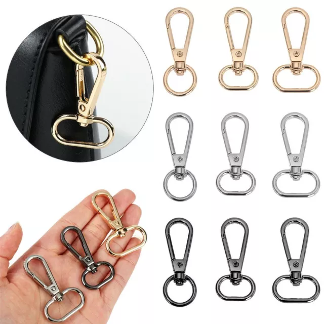 KeyChain Split Ring Lobster Clasp Collar Carabiner Snap Bags Strap Buckles Hook