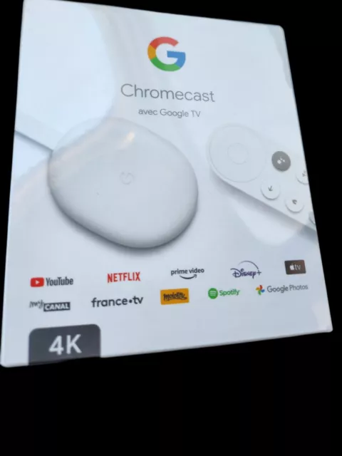 Chromecast Avec Google TV 2020 Media Streaming 4K HDR - NEUF & ORIGINAL