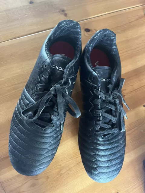 Kooga Power Black 8 Metal Stud Rugby Boots UK size 7 - Excellent used condition 2