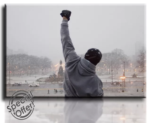 Wall Art Canvas Picture Print of Rocky  Framed  Ready to Hang