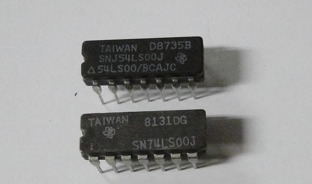 Lot of Approx 100 74LS00 DIP 14 PIN IC Mixed Man Date Code 1980's New Old Stock
