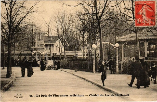 CPA AK PARIS 12th Wood Vinzennes Artistic Chalet Lac St-Mandé (672560)