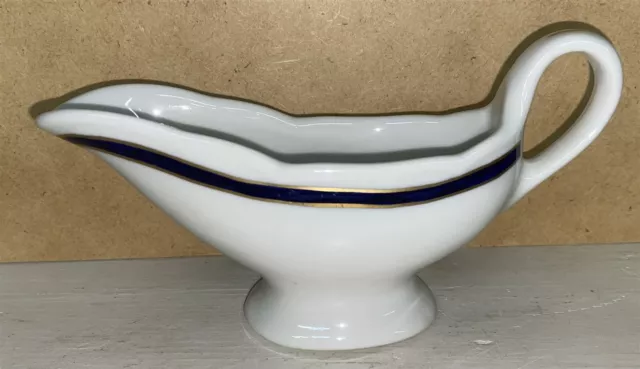 Union Pacific Railroad Dining car Blue & Gold Pattern dining car Sauceboat