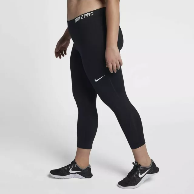 New Nike Women's 3/4 legging NIKE PRO Plus size XXXL/capris/ stretchy/drifit/£31