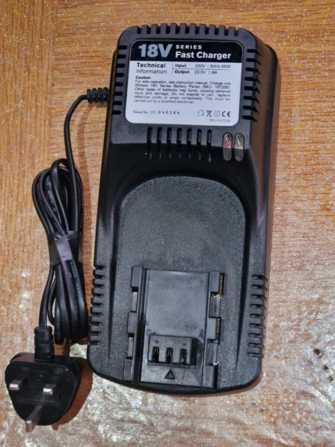 Wickes Professional/Draper 18 V Ni-Cd Elektrowerkzeug Akku Ladegerät Yck1805