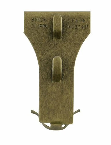 Clip de ladrillo duradero se adapta a ladrillos de 2-1/8"" a 2-1/2"" de altura (paquete de 2)