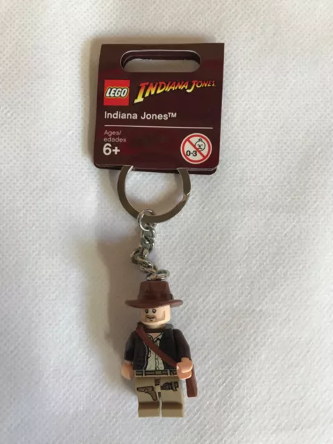 Lego Indiana Jones Keychain/Keyring - Indiana Jones 852145 (Retired) Brown Tag 3