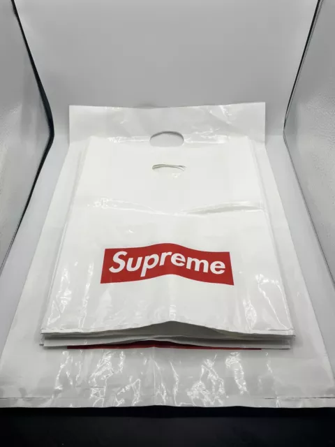 Supreme white plastic bag outlet