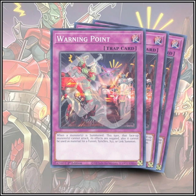 YuGiOh WARNING POINT x3 | GOOD TRAP CARD ▪️ 1ST EDITION 💎