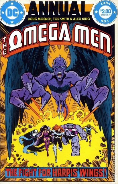 Omega Men Annual #1 VF/NM 9.0 1984 Stock Image