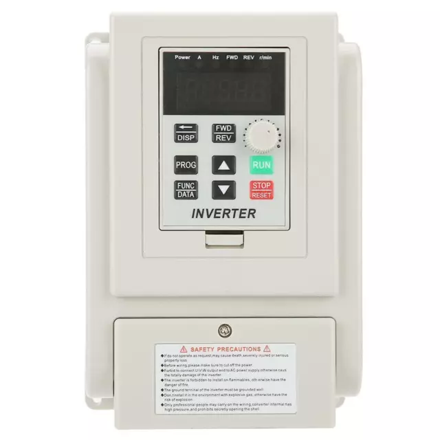 220V 4KW Single To 3 Phase Variable Frequency Drive VFD Inverter Converter 6HP