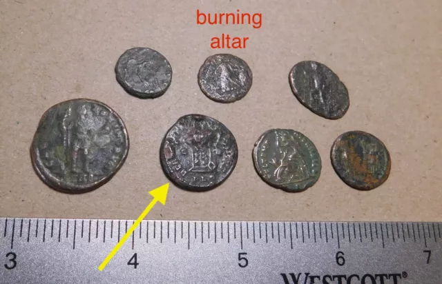 LOT Roman Empire coins, 7 pieces!      #224-ro-uncl-lot 3