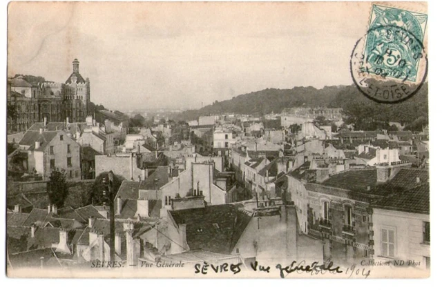 92-43 cpa Sevres - vue generale