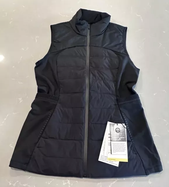 LULULEMON DOWN FOR it All Vest Women's Size 8 Black NWT $99.99 - PicClick