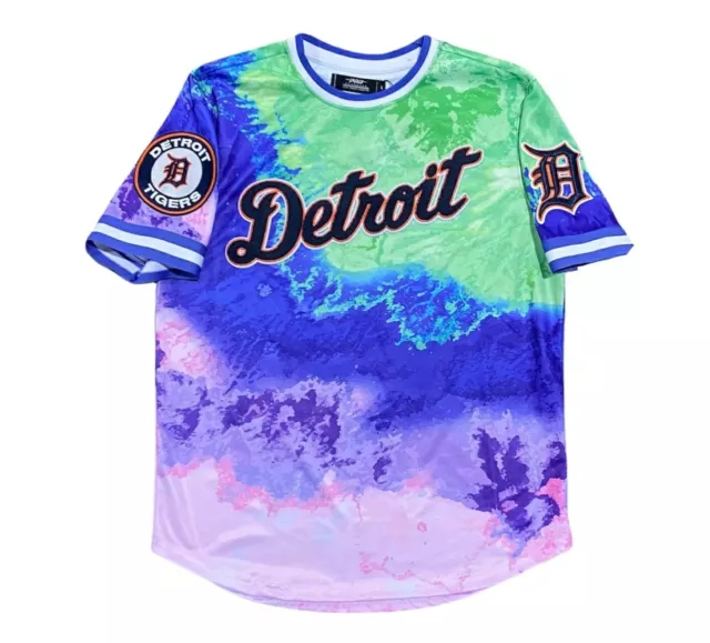 Pro Standard MLB Detroit Tigers Logo Dip Dye Mens T-Shirt (Multi) LDT131816 New.