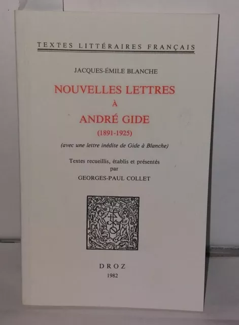 Nouvelles lettres à André Gide (1891 - 1925) | Collet Georges-Paul | Bon état