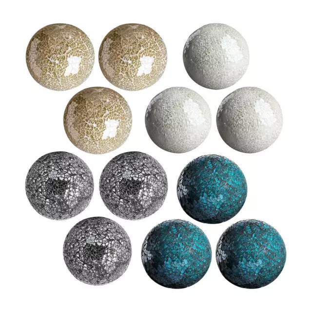 Decorative Orbs for Bowls and Vases Bowls (Set of 3) Glass Mosaic Sphere Balls