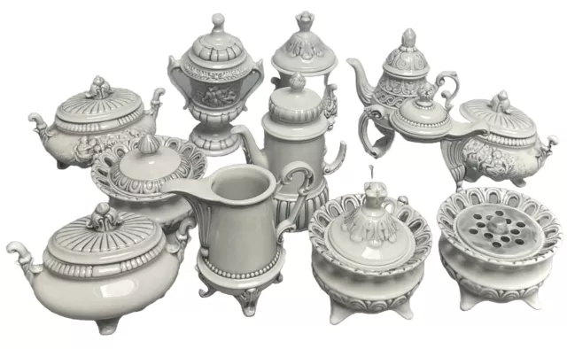 Service Dinette Porcelaine CAPODIMONTE 12 pièces décor à l'Antique Bacchanales 3