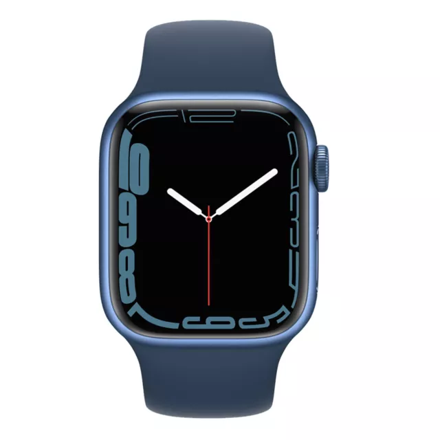 Apple Watch Series 7 GPS 41mm Aluminiumgehäuse Sportarmband blau