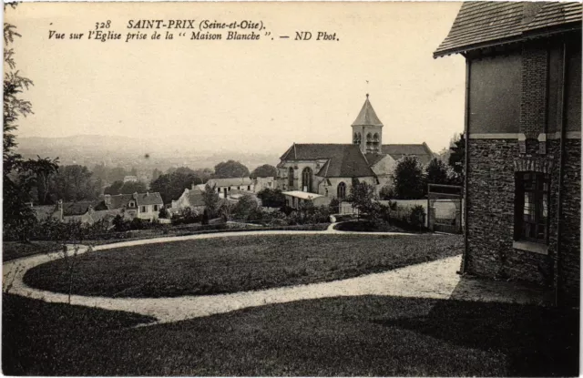 CPA Saint-Prix Vue sur l'Eglise prise de la Maison Blanche FRANCE (1330604)