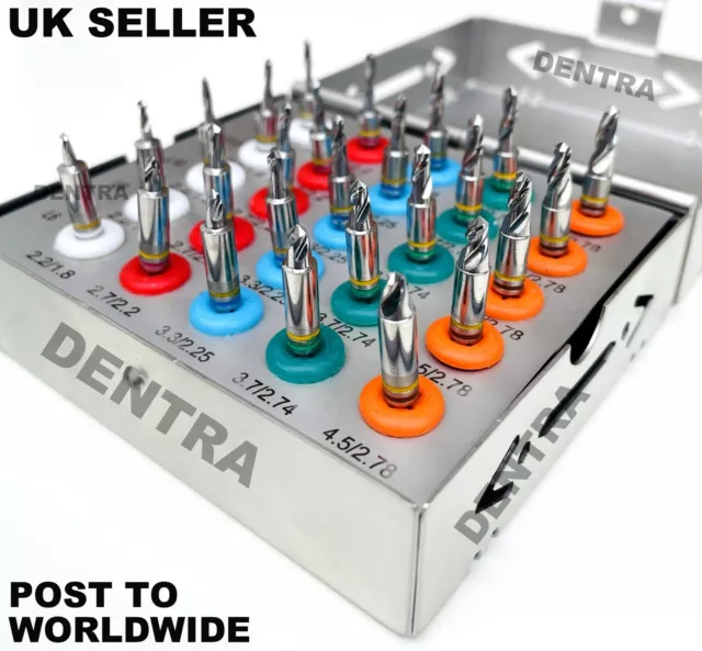New Conical Drills with Stoppers Dental Implant Kit 25 Pcs Surgical Tools