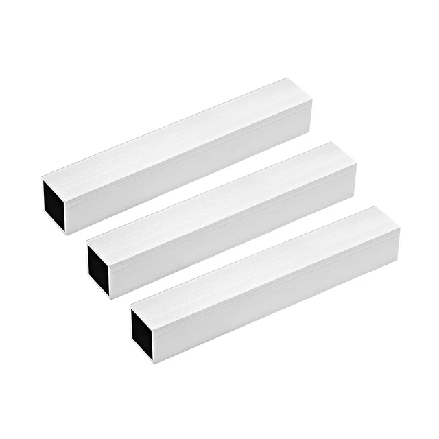 6063 Alluminio Quadrato Tubo 30x30x1mm Parete Spessore 200mm senza saldatura 3pz