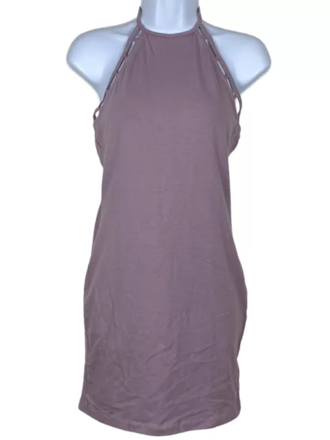FOREVER 21 Women Dress Purple bodycon halter size Large