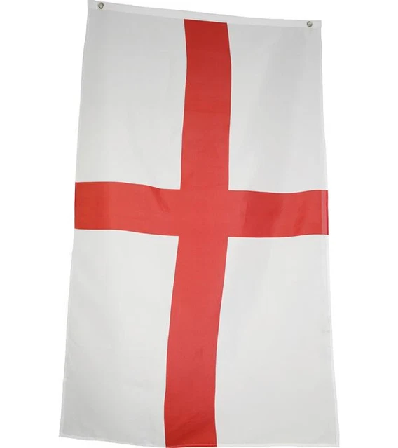 ENGLAND FLAG 5FT x 3ft Football World Cup Qatar Cross of St £6.